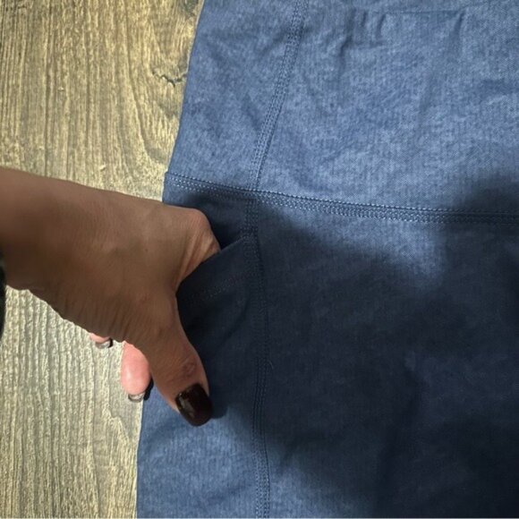 Mondetta Performance Luxury High Waist Leggings Navy Blue Size M Activewear - Picture 5 of 11